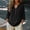 A1 Black, variant on Linen Tops for Women Plus Size Gauze Shirts 3/4 Sleeve V Neck Button Down Blouses Loose Fit Cotton Tops Breathable Peasant Blouses Dressy Casual Tunic Beach Vacation Clothes for 2026 Khaki