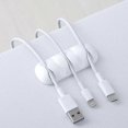 thumbnail image 3 of 6pcs Cable Holder Clip Cord Organizer Strong Self Adhesive Cable Management For Tidy Up Messy Desktop Usb Cable Cord, 3 of 3