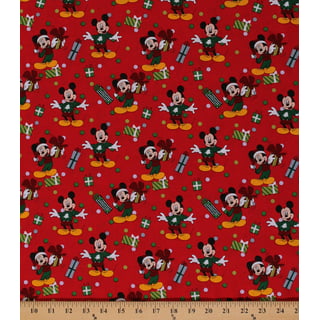 St. Louis Cardinals Mickey Mouse Fabric