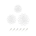 thumbnail image 4 of Soporte para arreglos florales, rejilla floral redonda, suministros, inserto floral, tapa de acero inoxidable 4 5 6 pulgadas 1 pieza, 4 of 9