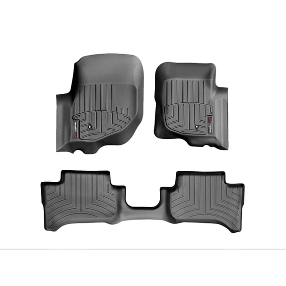 WeatherTech Custom Fit FloorLiners compatible with Aspen, Durango - 1st & 2nd Row, Black
