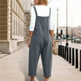 thumbnail image 2 of Women's Long Relaxed Fit Overalls With Pockets Casual And Stylish Bib Pants, 2 of 2