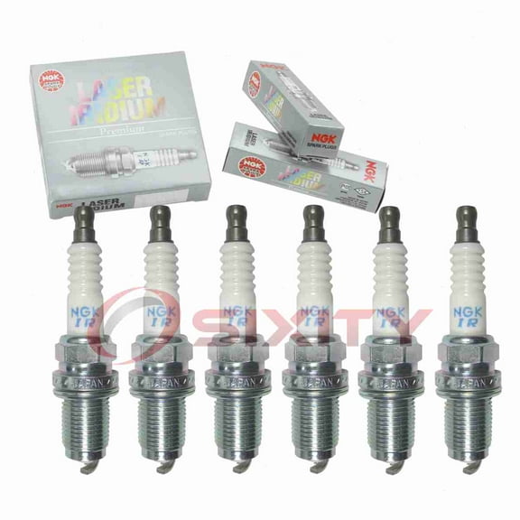 6 pc NGK 6748 Laser Iridium Spark Plugs for 9807B-5617C Ignition Wire Secondary