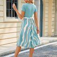 thumbnail image 4 of SDNall Robes pour Femmes Pull Tricoté Col en U avec Dentelle et Robe Pull à la Mode, 4 of 9