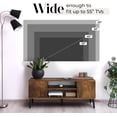 thumbnail image 4 of QRInnovations Mid-Century Modern 45" TV Stand with 2 Side Doors Entertainment Center Console for Living Room Bedroom Office- Supports up to 55 Inch TV & 150 lbs Large Cabinet w/Shelves, 4 of 7