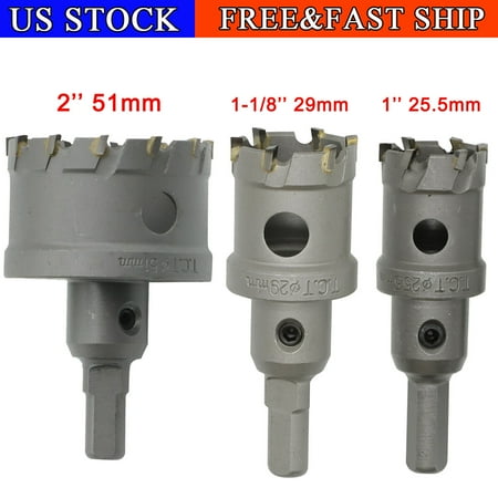 

1/1.8/2 Carbide Tip TCT Hole Saw Cutter Drill Bit For Alloy Steel Metal