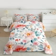 thumbnail image 2 of Castle Fairy Teens Children Pink Chic Flower 2Pcs Bedding Comforter Set,Spring Graden Twin Comforter Sets,Watercolor Floral Breathable Bedding Set,Luxury Bedroom Decor, 2 of 8