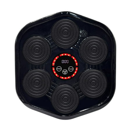 Wdhugt Bluetooth Music Boxing Trainer Wall Mounted Electronic Punch Bag With Sound Effects For Stress Relief Hand Eye Coordination A A