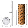 thumbnail image 5 of 20oz Halloween Witches on Brooms Pattern Skinny Tumblers Stainless Steel Tumbler with Lid and Straw,Vacuum Insulated Double Wall Travel Tumbler Cups with Cleaning Brush for Coffee,Tea, 5 of 6