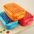 thumbnail image 3 of PEACNNG Food Storage Containers Bento Boxes Kids Fruit Snack Microwave Lunch Boxes( Random Color 1 PC) I Design Organizers Kitchen Organizer Marinade Container Meal Prep Container Small S, 3 of 4