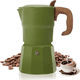 thumbnail image 4 of Cafetera y máquina de café espresso de estufa, cafetera italiana clásica, cafetera moka, cafetera de estilo antiguo, cafetera moka, 4 of 7
