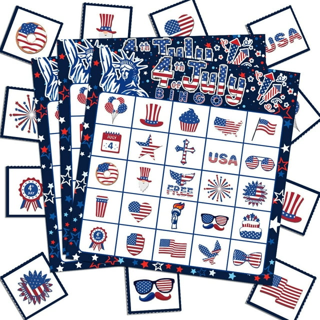 Heliisoer Independence Day Theme Afternoon Game Entertainment Board Games Cards Party Supplies
