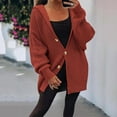 thumbnail image 2 of Vedolay Womens Sweaters Oversized Fall Dressy Winter Dress Coat Casual Jackets 2023 Red,L, 2 of 5