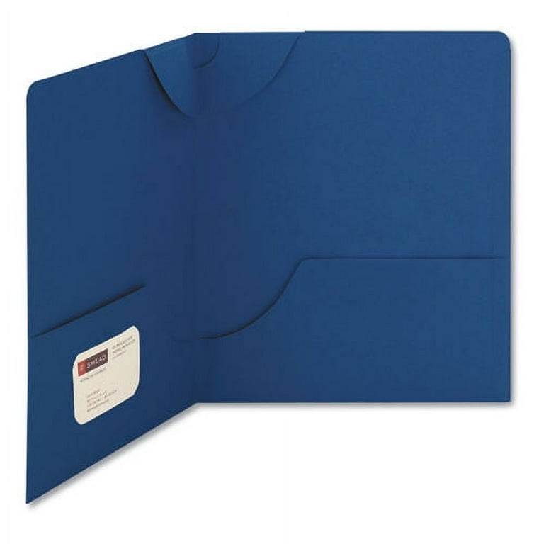 Lockit Two-Pocket Folder, Textured Paper, 100-Sheet Capacity, 11 x 8.5, Dark Blue, 25/Box Lockit Two-Pocket Folder, Textured Paper, 100-Sheet Capacity, 11 x 8.5, Dark Blue, 25/Box