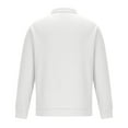 thumbnail image 5 of MIUOWANP Men's Lightweight Jackets Solid Color Pullover Sweater Stand Collar Elastic Half Sweater for Men Clearance on Sale White S(US 4), 5 of 7