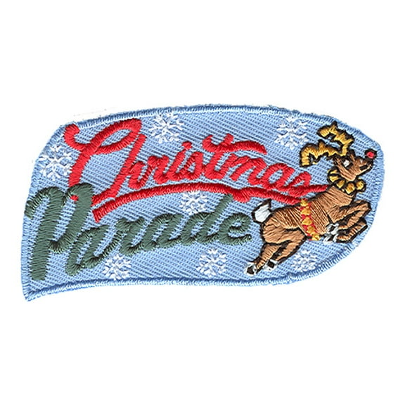 12 pieces 2" Custom Activity Scouts Applique Fun Patches - Christmas Parade (Deer) Patch