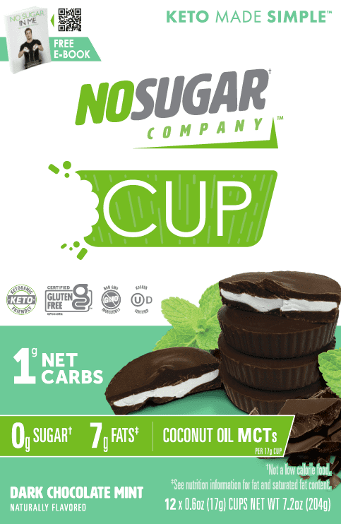 No Sugar Keto Cups, Chocolate Mint, 7.2 oz., 12 Ct.