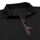 thumbnail image 4 of Blusa de Manga Corta para Hombre Bloque Botones de Color Turndown Collar Superior, Mezcla Transpirable de Rayón Poliéster para Al Aire Libre, 4 of 7