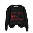 thumbnail image 2 of Baqcunre Crewneck Sweatshirts Do Everything In Love Print Sweatshirt Crew Neck Shirt Pullover Sweatshirt(Black S-XXL),Womens Sweatshirt Womens Tops Valentine'S Day Shirts For Women, 2 of 4