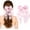 Pink, variant on White Tulle Flower Bow Hair Clip, Elegant Barrette with Sheer Mesh Ribbon, Bridal Wedding Hair Accessories for Women Girls,Fairy Hair Pin for Prom Party Daily Summer Wear (1Pcs)