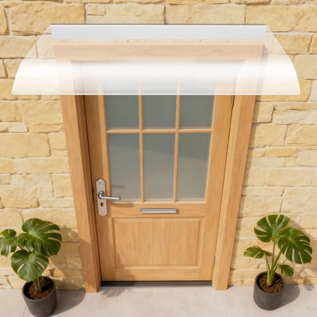 PC Clear Front Door Window Awning Canopy Sun Shade Rain Cover UV Protect Patio Canopy for Restaurants