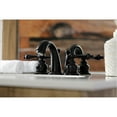thumbnail image 3 of Kingston Brass KB910AL English Country Widespread Bathroom Faucet, Matte Black, 3 of 5