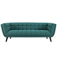 thumbnail image 3 of Modway Bestow Upholstered Fabric Button-Tufted Sofa In Teal, 3 of 4