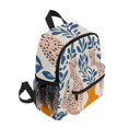 thumbnail image 2 of FORMRS School Backpack with Front Zippered Pocket 12" Student Travel Daypack, Leopards Leaves, 2 of 6