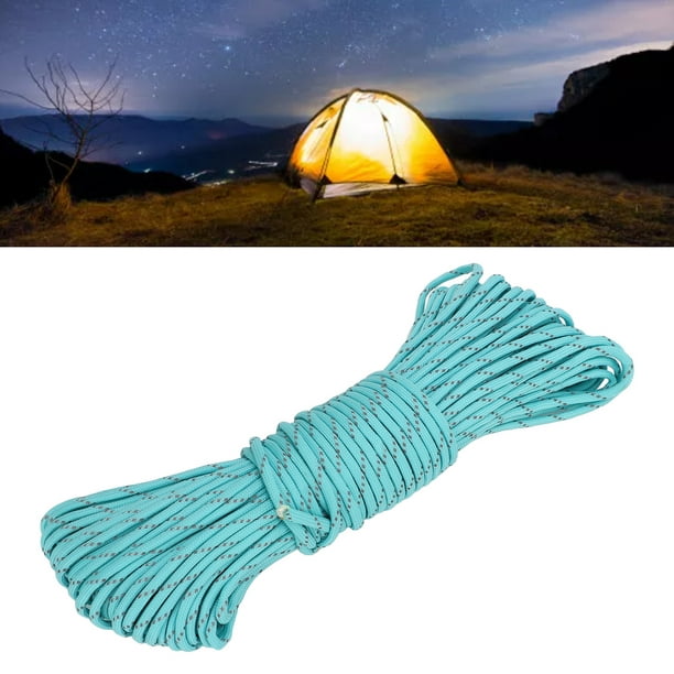 Camping Rope, 31 Meters Outdoor Luminous 4mm Tent Rope With 9 Cores  Reflective Parachute Tent Cord For Outdoor Camping Hiking Canopy Shelter