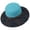 Sky Blue, variant on Noric Women Summer Sun Hat Color Block Wide Brim Floppy Hat Bohemian UV Protection Cap for Beach Vacation