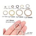 thumbnail image 3 of Lote de 50-200 unidades de anillos de salto de 3-20mm, conectores de anillos divididos para accesorios de fabricación de joyas Diy, suministros al por mayor, 3 of 4