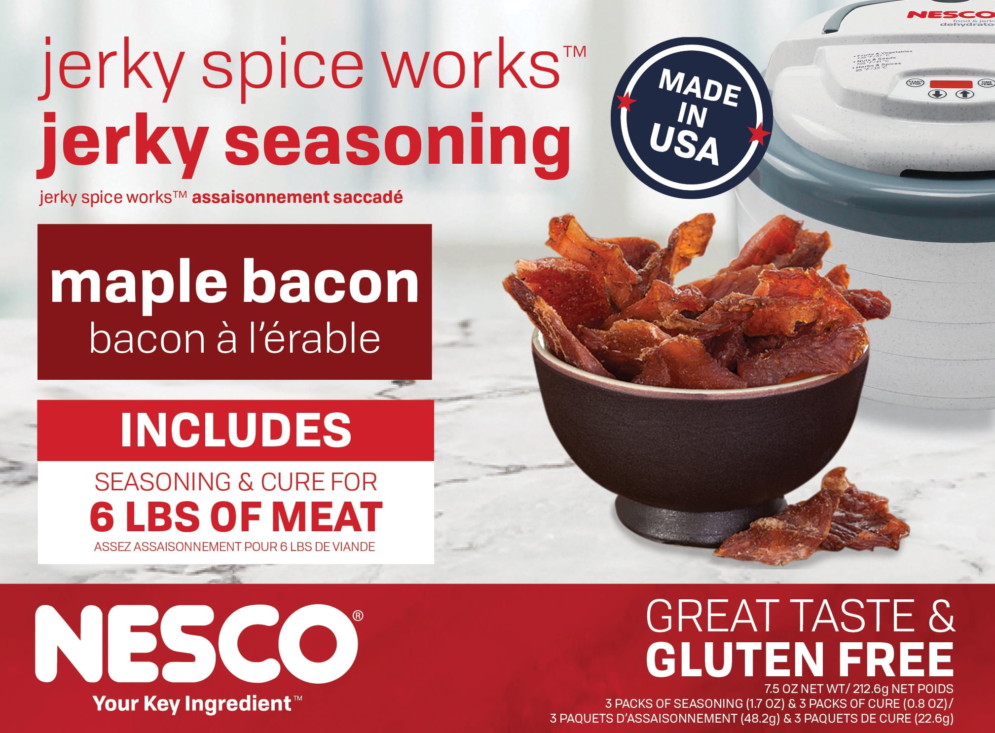 NESCO® Maple Bacon Jerky Seasoning, 3 Pack - Walmart.com ...