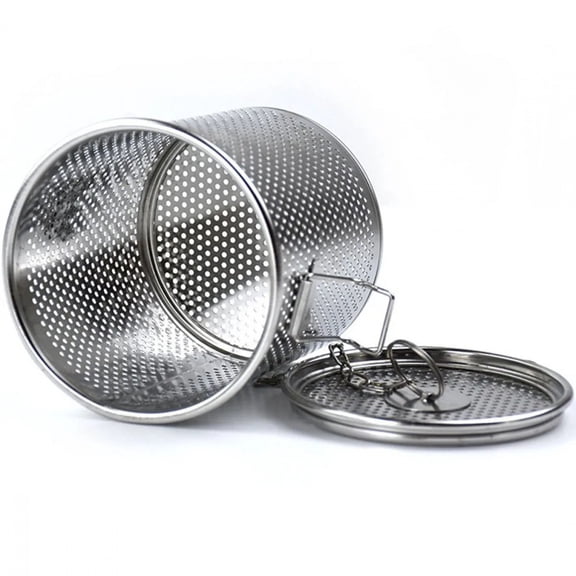 Stainless Steel Brine Basket Spice Seasoning Strainer Seasoning Tea Ball Infuser Soup Filter Tool Cooking Strainer Mesh Basket