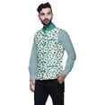 thumbnail image 2 of Atasi Marriage Ethnic Coat For Men Printed Nehru Jacket Mens Bandhgala Casual Vest Jacket-X-Large, 2 of 3