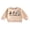 Khaki, variant on RUINIXCW Toddler Baby Boy Girl Halloween Sweatshirt Outfit Infant Fall Winter Clothes Pumpkin Ghost Letters Embroidery Crew Neck Pullover Shirts Tops