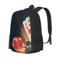 thumbnail image 1 of Fotbe Casino Poker Chips Mochila para Hombre y Mujer - Tela Oxford 600D Resistente - Mochila Impermeable de Gran Capacidad para Escuela, Viajes y Senderismo, 1 of 6