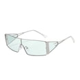 thumbnail image 1 of Gafas de sol retro rectangulares envolventes para hombre y mujer y gafas de sol cuadradas pequeñas de los años 2000, 1 of 3