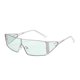 thumbnail image 1 of Gafas de sol retro rectangulares envolventes para hombre y mujer y gafas de sol cuadradas pequeñas de los años 2000, 1 of 3