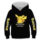 thumbnail image 1 of Sudaderas con capucha de Pokémon Pikachu para niños y niñas, abrigos finos de Pikachu, figura de Anime de dibujos animados, primavera y otoño, 1 of 4