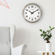 La Crosse Technology® La Crosse Technology® 16 Brushed-metal Atomic Wall Clock
