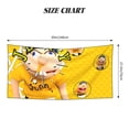 thumbnail image 2 of Sigee Sml Jeffy Bu Pattern Silver Fox Plush Beach Towel 27.5x55in Oversized Quick Dry Absorbent for Pool Swimming Bathroom, 2 of 6
