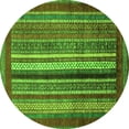 thumbnail image 1 of Ahgly Company Indoor Round Abstract Green Modern Area Rugs, 3' Round, 1 of 4