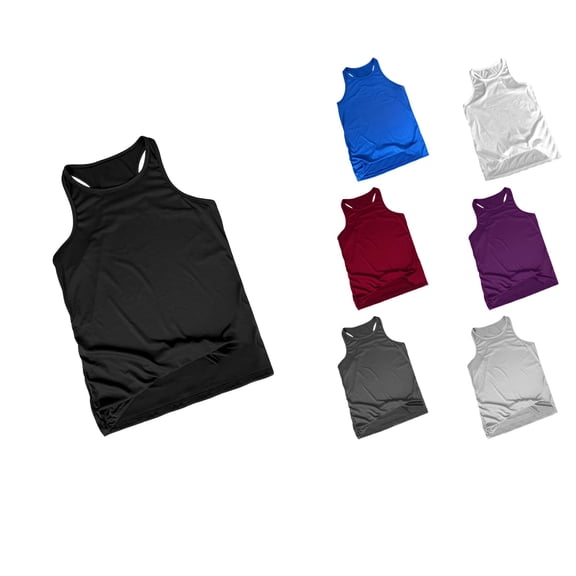 Abtuhar Men Casual Fashion Sleeveless Solid Pullover Round Neck Workout Tank,Black,S