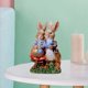 thumbnail image 3 of Escultura de mesa de conejo de Pascua pintada a mano, figurita de conejo Pareja, 3 of 8