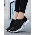 thumbnail image 5 of Unisex Wide Width Walking Shoes with Adjustable Closure – Anti-slip Comfort Sneakers Air Cushion Sole, Easy Fit for Sensitive Feet, 5 of 11