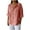 Rose Gold, variant on Htigea Women's Linen Summer 3/4 Sleeve Button Down Shirt High Low Tops Bronze,S