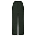 thumbnail image 3 of Fewfanhot Pants for Women Barrel Pants Elastic Waist Mid Rise Cropped Pants Casual Baggy Pants with Pockets, 3 of 6
