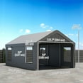 thumbnail image 3 of Outsunny Carport, 12 x 20ft Portable Garage, Dark Grey, 3 of 10