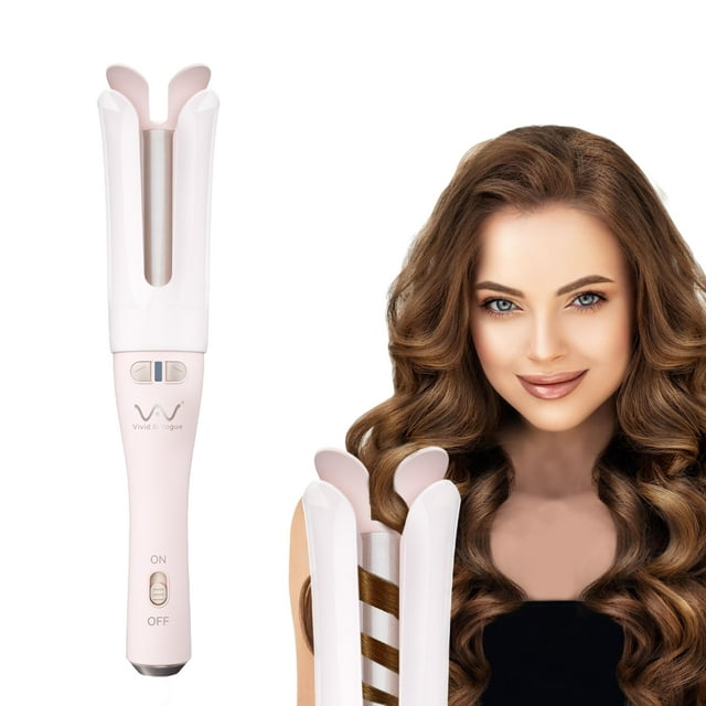 VAV Rizador giratorio automático Rizador de cabello automático Varita rizadora automática Herramientas de peinado Varita iónica de cerámica de 1,25 pulgadas Temperatura máxima 400 Fácil de usar
