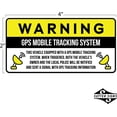 thumbnail image 2 of Anti-Theft Car Vehicle Stickers with GPS Tracking Warning (Pack of 6 Decals), 2 of 6
